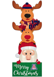 Arizona Wildcats 31 Inch Santa Stack Leaner Sign - Blue