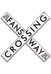 Arizona Wildcats 24 Inch Fans Way Crossing Wall Art - Blue