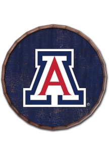 Arizona Wildcats Cracked Color 16 Inch Barrel Top Sign - Blue