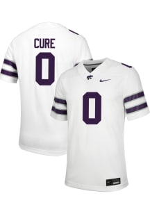 Linkon Cure  Nike K-State Wildcats White Football NIL Game Football Jersey
