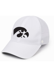 Iowa Hawkeyes White Performance Ponyback Womens Adjustable Hat