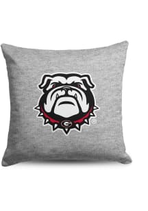 Georgia Bulldogs Sweatshirt Pillow Throw Pillow - Ash