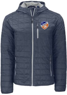 Cutter and Buck FC Cincinnati Mens Anthracite Rainier PrimaLoft Hood Filled Jacket