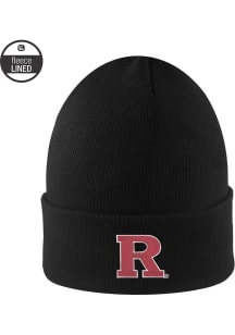 LogoFit Rutgers Scarlet Knights Black Southpole Mens Knit Hat