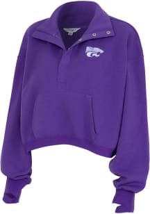 K-State Wildcats Womens Purple Powerhouse Qtr Zip