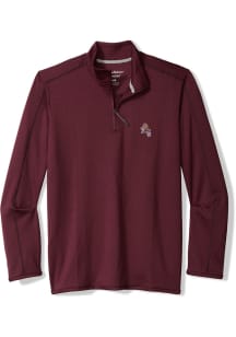 Tommy Bahama Arizona State Sun Devils Mens Maroon Island Energy Long Sleeve Qtr Zip Pullover