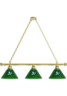 Oakland Athletics 3 Shade Gold Billiard Lamp