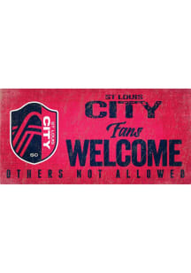 St Louis City SC Fans Welcome Sign - Red