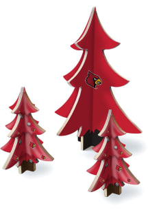 Louisville Cardinals 3 Piece Set Desktop Tree Set Decor
