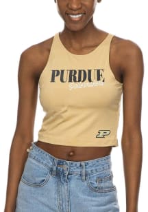 Purdue Boilermakers Womens White First Down Tank Top