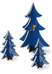 Kansas Jayhawks 3 Piece Set Desktop Tree Set Decor