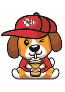 Kansas City Chiefs Dog Stickers - Red