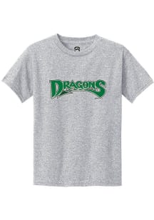 Summit Sportswear Dayton Dragons Youth Grey Alt Logo Wordmark Short Sleeve T-Shirt