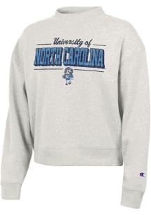 Champion North Carolina Tar Heels Womens Ash Triumph Crew Sweatshirt