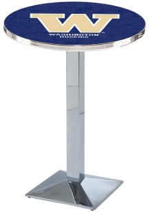 Washington Huskies Chrome Square Base Pub Table