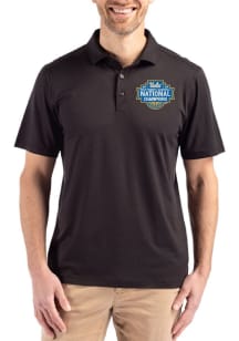 Cutter and Buck UCLA Bruins Mens Black 2026 WBB Champions Coastline Eco Short Sleeve Polo