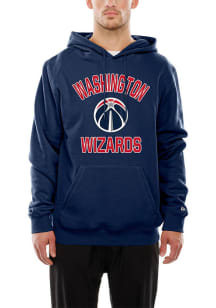 New Era Washington Wizards Mens Navy Blue Heart and Soul Long Sleeve Hoodie