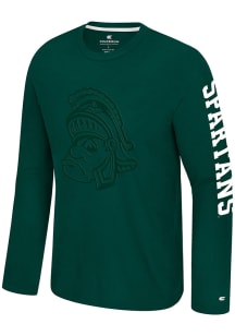 Colosseum Michigan State Spartans Green Richie Long Sleeve T Shirt