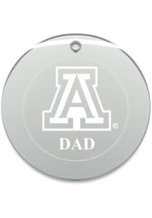 Arizona Wildcats Dad Round Ornament - White