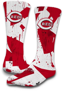Cincinnati Reds ISlide Grunge Mens Crew Socks