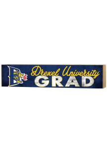 KH Sports Fan Drexel Dragons Grad graduation graphic Sign - Navy Blue