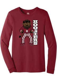 Summit Sportswear Indiana Hoosiers Crimson Hoosier The Bison Long Sleeve T Shirt