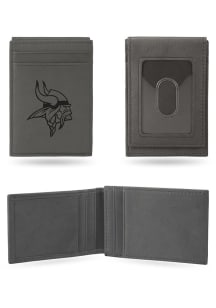 Minnesota Vikings Laser Engraved Mens Bifold Wallet