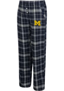 Concepts Sport Michigan Wolverines Womens Blue Flannel Loungewear Sleep Pants