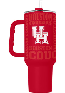 Logo Brands Houston Cougars Replay Native 40 oz Stainless Steel Tumbler - Red