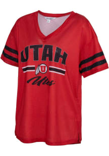 Utah Utes Womens Kickoff Fashion Football Jersey - Red