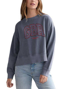 Nebraska Cornhuskers Womens Charcoal Malibu Crew Sweatshirt