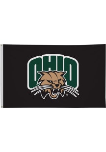 Ohio Bobcats 3' x 5' Silk Screen Grommet Flag - Black