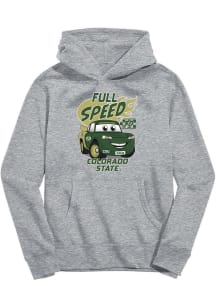 Vive La Fete Colorado State Rams Youth Grey Full Speed Long Sleeve Hoodie