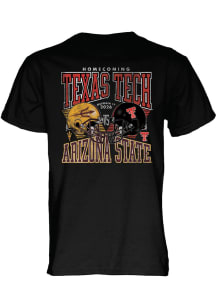 Blue 84 Texas Tech Red Raiders Black Homecoming Football vs Arizona State Sun Devils Short Sleeve..