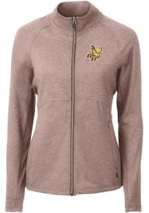 Cutter and Buck Rowan University Womens Brown Adapt Eco Knit Light Weight Jacket