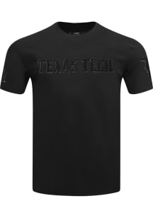 Pro Standard Texas Tech Red Raiders Black Triple Black Short Sleeve Fashion T Shirt