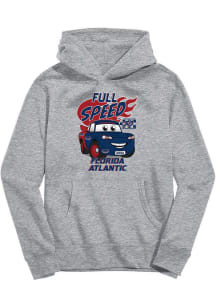 Vive La Fete Florida Atlantic Owls Toddler Grey Full Speed Long Sleeve Hooded Sweatshirt