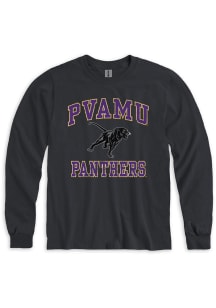 Prairie View A&M Panthers Black Number One Design Long Sleeve T Shirt