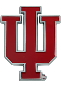 Indiana Hoosiers Full Color Car Emblem - Crimson
