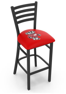 Wisconsin Badgers Mascot Stationary Pub Stool - Black
