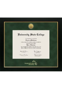 Florida Gulf Coast Eagles Medallion Manchester Diploma Frame - Green