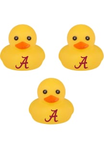 Alabama Crimson Tide Crimson 3pk Rubber Duck