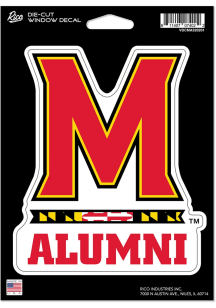 Maryland Terrapins Alumni Die Cut Auto Decal - Red