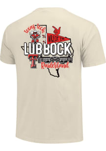 Texas Tech Red Raiders Youth Natural Campus State Short Sleeve T-Shirt