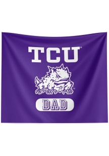 TCU Horned Frogs Dad 34x40 Tapestry Blanket