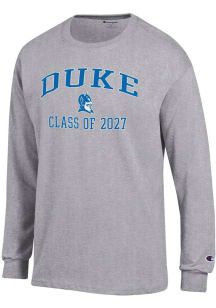 Champion Duke Blue Devils Grey Font Class of 2027 Jersey Long Sleeve T Shirt