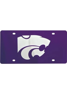 K-State Wildcats Purple Team Logo Purple Car Accessory License Plate