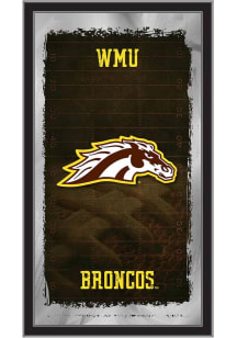 Western Michigan Broncos Football Hanging Back Bar Mirror