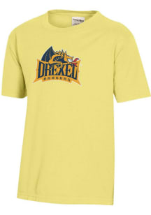 ComfortWash Drexel Dragons Youth Yellow Garment Dyed Short Sleeve T-Shirt