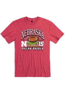 Dylan Raiola Nebraska Cornhuskers Red Football Name and Number Short Sleeve Fashion Player T Shirt